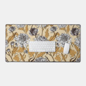 Motif sans couture de fleurs de chrysanthème (Clavier et souris)