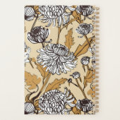 Motif sans couture de fleurs de chrysanthème (Dos)