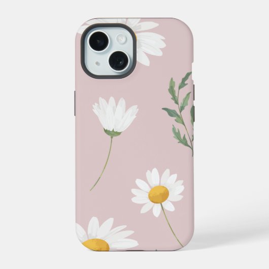 Motif sans couture de fleurs de marguerite (Verso)