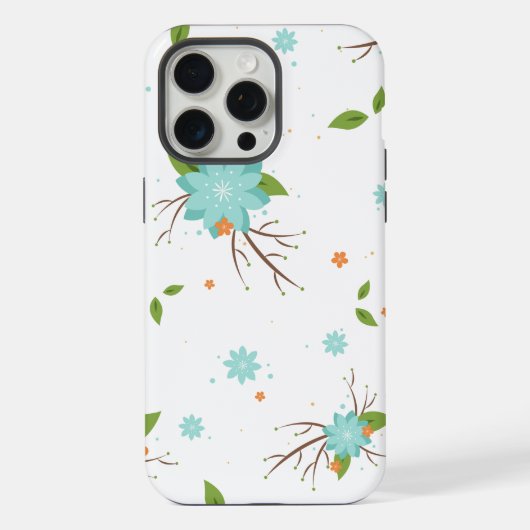 Motif sans couture de fleurs naturelles (Verso)