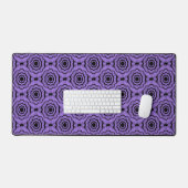 Motif sans couture de fleurs noir violet (Clavier et souris)