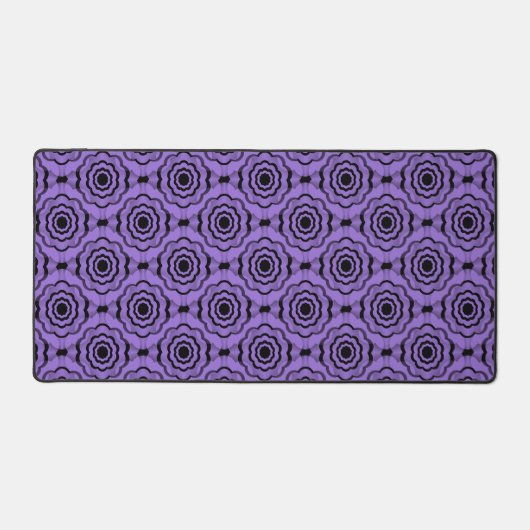 Motif sans couture de fleurs noir violet (Recto)