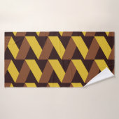 Motif sans couture de la ligne Zig-Zag de luxe (Serviette de bain)