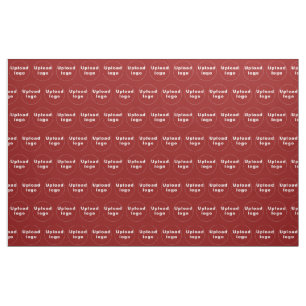 Motif sans couture de logo d'entreprise sur tissu 
