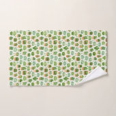 Motif sans couture de plante succulente mignonne (Serviette à main)