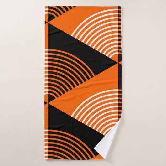 Motif sans couture de style japonais avec triangle (Serviette de bain)