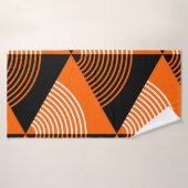 Motif sans couture de style japonais avec triangle (Serviette de bain)