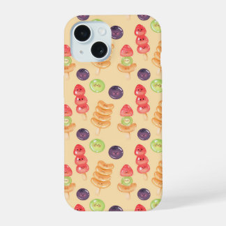 Motif sans couture de Tanghulu mignon dessiné à la