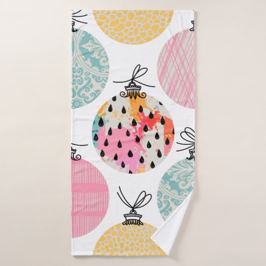 Motif sans couture. Décor de Noël. (Serviette de bain)