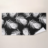 Motif sans couture décorative avec beau paon (Serviette de bain)