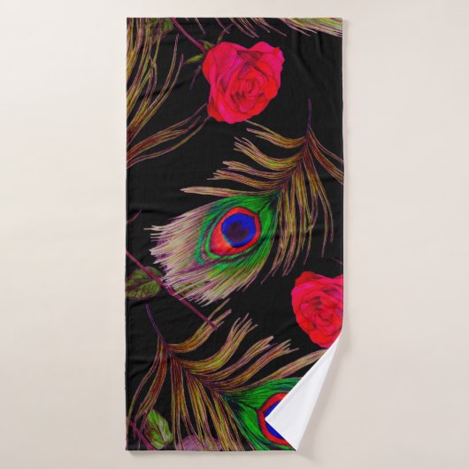 Motif sans couture décorative avec belle waterco (Serviette de bain)