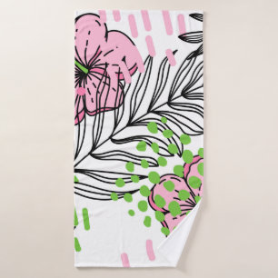 Motif sans couture d'éléments tropicaux, dessiné à