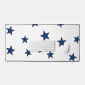 Motif sans couture étoilé bleu marine classique (Clavier et souris)