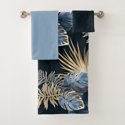 Motif sans couture Feuilles sombres Plantes tropic (En situation)
