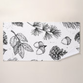 Motif sans couture. Illustrations vintages dessiné (Serviette de bain)