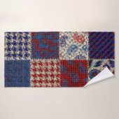 Motif sans couture. Imitation d'un motif de patchw (Serviette de bain)