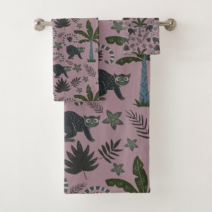 Motif sans couture Les animaux tropicaux sauts de