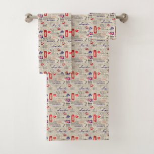 Motif sans couture orienté de Londres avec des