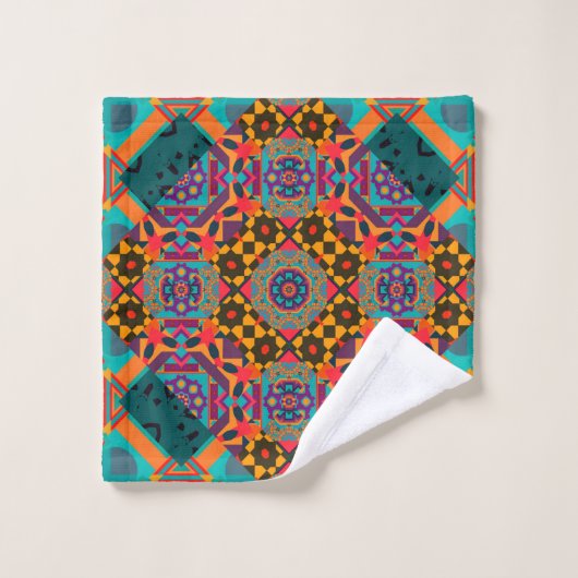 Motif sans couture ornementale de luxe arabesque (Gant de toilette)