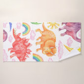 Motif sans couture représentant des dinosaures col (Serviette de bain)