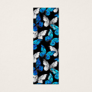 Motif sans couture sombre avec Morpho papillons bl