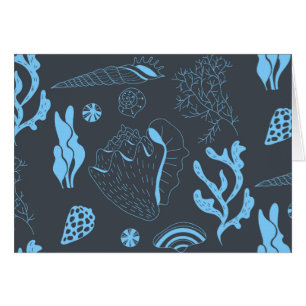 Motif sans joint avec coquillages