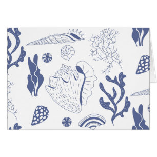 Motif sans joint avec coquillages