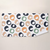 Motif sans soudure à point Polka. Illustration vin (Serviette de bain)