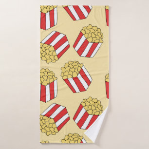 Motif sans soudure Popcorn. Vintage main dessinée