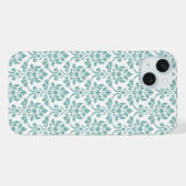 Motif sarcelle damas Feuille (Verso Horizontal)