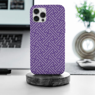 Motif Sayagata, Japonais, Violet et Rose