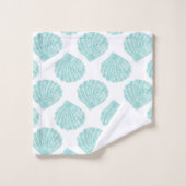 Motif Seafoam Seashell (Gant de toilette)