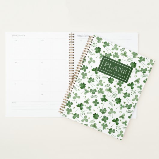 Motif Shamrock Aquarelle douce (Devant avec enveloppe)