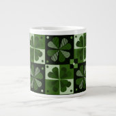 Motif shamrock Checkerboard Mug (Devant)