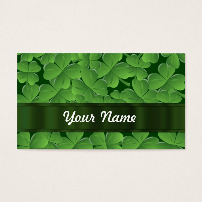 Motif shamrock vert (Devant)