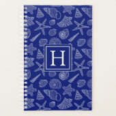 Motif Shell bleu clair | Ajouter votre initiale (Devant)