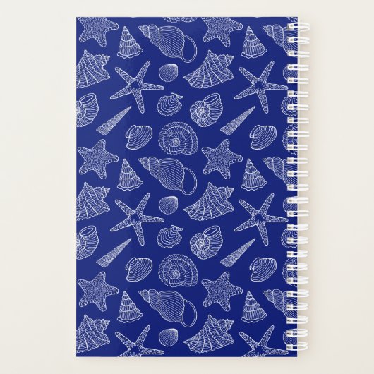 Motif Shell bleu clair | Ajouter votre initiale (Dos)
