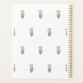 motif simple botanique sans couture avec des fleur (Dos)