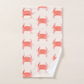 Motif Simple Crabe Océan Ton Terreux (Serviette à main)