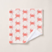 Motif Simple Crabe Océan Ton Terreux (Gant de toilette)