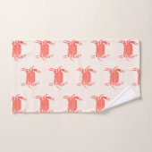 Motif Simple Crabe Océan Ton Terreux (Serviette à main)