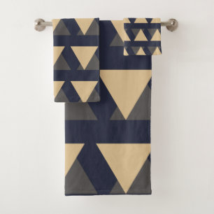 Motif simple de triangle dans le gris d'or et de