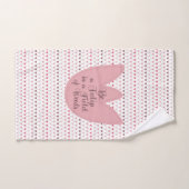 Motif simple de tulipe rose (Serviette à main)