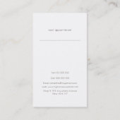 Motif simple et chic triangle Cartes de visite (Dos)