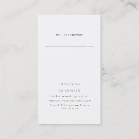 Motif simple et chic triangle Cartes de visite (Dos)