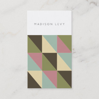 Motif simple et chic triangle Cartes de visite