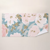 Motif simple et transparent de gouache tracée à la (Serviette de bain)