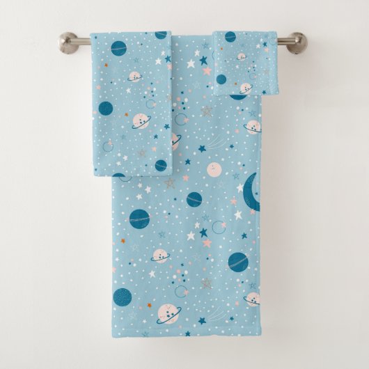 Motif Sky & Space bleu (En situation)