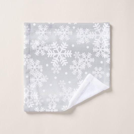 Motif Snowflake (Gant de toilette)