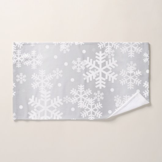 Motif Snowflake (Serviette à main)